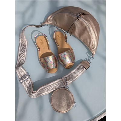 КОМБО - Босоножки - абаркасы от AB.Zapatos · 3207 · LIRIOS + PELLE- PAOLO Bags 397 Platino АКЦИЯ