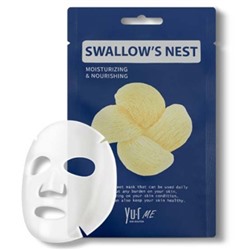 [YU.R] Маска для лица тканевая ЭКСТРАКТ ЛАСТОЧКИНОГО ГНЕЗДА Me Swallow's Nest Sheet Mask, 1 шт