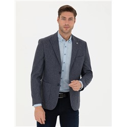 Lacivert Slim Fit Ceket
