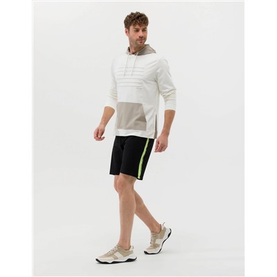 Siyah Slim Fit Örme Şort