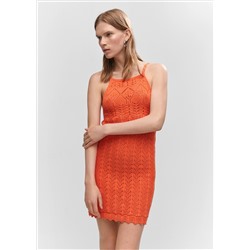 Vestido punto cuello halter