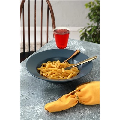 Keramika Mat Mavi Delta Makarna Tabağı 26 Cm 399 PT025126F399A000000MAMTE00