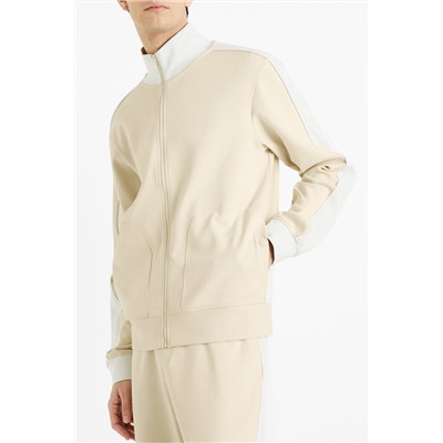 Sudadera Beige y blanco
