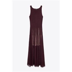 RIB KNIT LONG DRESS