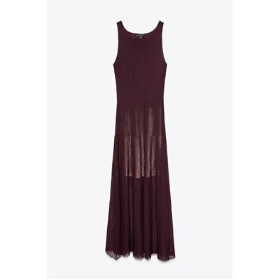 RIB KNIT LONG DRESS