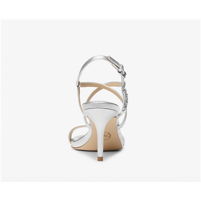 MICHAEL MICHAEL KORS Veronica Metallic Leather Sandal