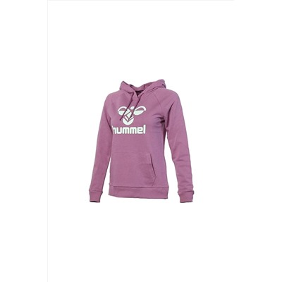 HUMMELBillund Kadın Mor Kapüşonlu Sweatshirt
