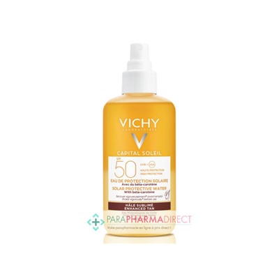 Vichy Capital Soleil SPF50 Eau de Protection Solaire Hâle Sublimé 200ml