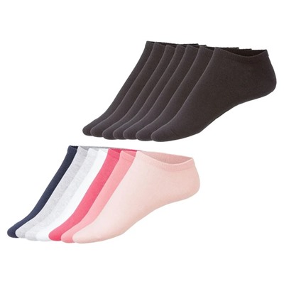 ESMARA® Sneakersocken Damen, 7 Paar, mit Baumwolle