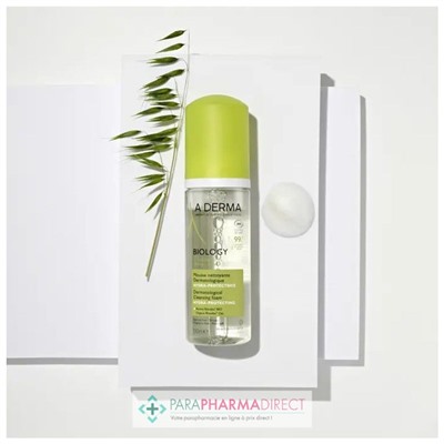 A-Derma Biology Mousse Nettoyante Dermatologique Hydra-Protectrice BIO 150 ml