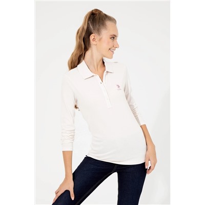 Kadın Ekru Basic Sweatshirt