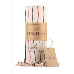 YURTLUS, %100 Pamuk Peştemal, 95x180 Cm , Yumuşak, Plaj Havlusu, Banyo Havlusu, Hızlı Kurur, Premium Kalite