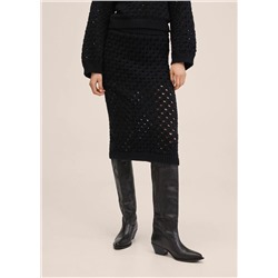 Falda punto calado -  Mujer | MANGO OUTLET Melilla