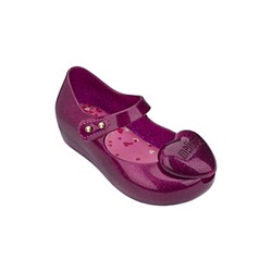 Melissa Shoes Mini Ultragirl Heart Mary Jane Flat