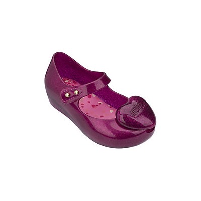 Melissa Shoes Mini Ultragirl Heart Mary Jane Flat