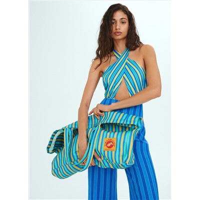 Bolso maxi rayas multicolor