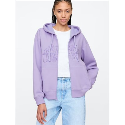 Relaxed Gap Logo Zip Hoodie