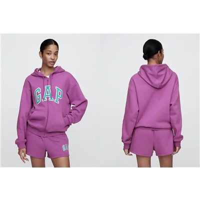 Relaxed Gap Logo Zip Hoodie