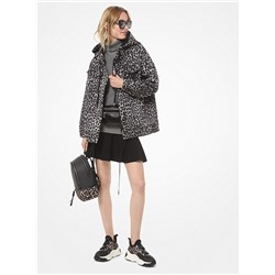 MICHAEL MICHAEL KORS Leopard-Print Scuba Anorak