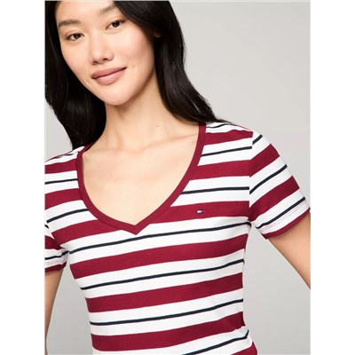 Stripe V-Neck Favorite T-Shirt