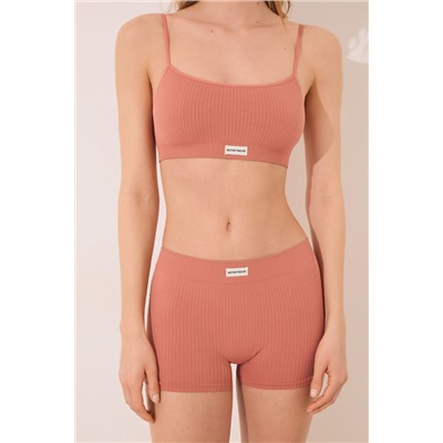 Culotte canalé seamless rosa