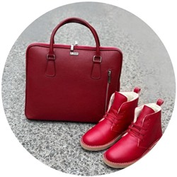 Ab.Zapatos 4619/2 granate+Ab. Z. PELLE · PORTATEL/2 napa (1210) burdeos АКЦИЯ