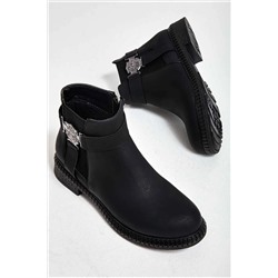 Bambi Siyah Kadın Bot & Bootie M0671040309