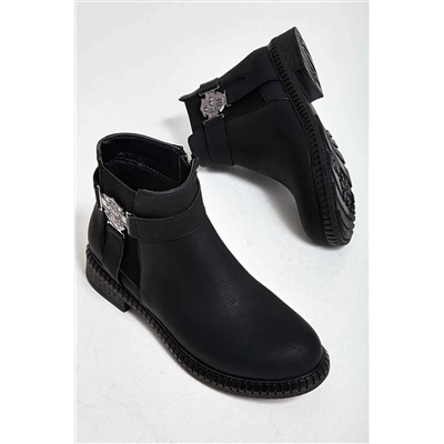 Bambi Siyah Kadın Bot & Bootie M0671040309