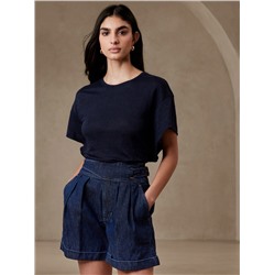 LINEN DOLMAN T-SHIRT