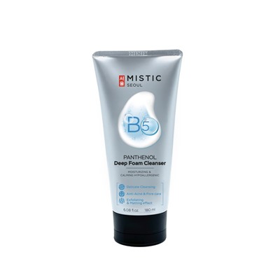 MISTIC PANTHENOL (B5) Deep Foam Cleanser Глубокоочищающая пенка для умывания с пантенолом (витамином В5) 180мл
