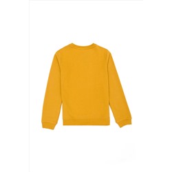 Erkek Çocuk Hardal Basic Sweatshirt