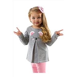 Denokids Uykucu Fare Kız Çocuk Tunik CFF-18S1-179-U