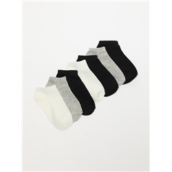 PACK DE 7 PARES DE CALCETINES TOBILLEROS DE COLORES BÁSICOS