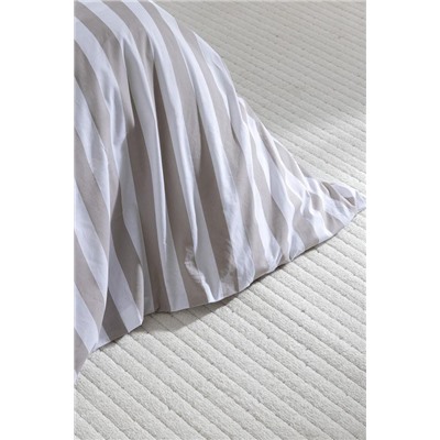 Avignon King Size %100 Pamuk Ranforce Baskılı Nevresim Takımı - Bej