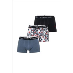 Erkek Lacivert 3'lü Boxer