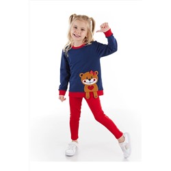 Denokids Kolları Sarkan Ayıcık Sweatshirt Tayt Takım CFF-21S1-055