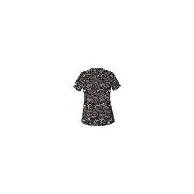 UA Deck The Halls Black Scrub Top