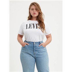 SERIF LOGO GRAPHIC TEE SHIRT (PLUS SIZE)