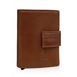 U.S. Polo Assn. US Polo Assn 23801 Unisex Hakiki Deri kartlık/cüzdan Mekanizmalı TABA 23uu.s0032