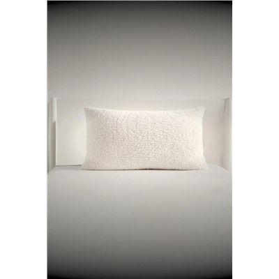 Benlisso Home Dikdörtgen Peluş Teddy Dekoratif Yastık Kırlent Kılıfı 35x55 1898