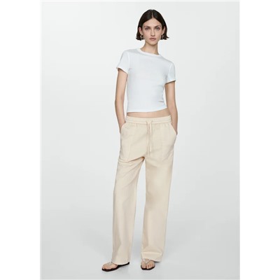 Pantalón algodón cintura elástica