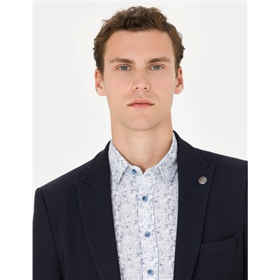 Lacivert Ekstra Slim Fit Blazer Ceket