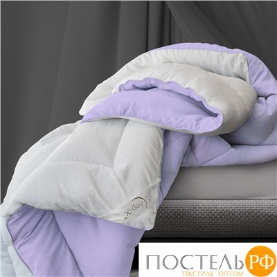 Одеяло 'Sleep iX' MultiColor 250 гр/м, 140х205 см, (цвет: Белый+Фиолетовый) Код: 4605674081483