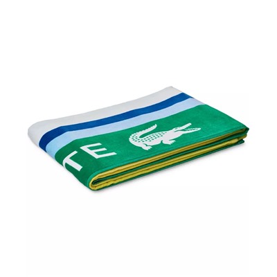 Lacoste Home Sunscreen Stripe Cotton Beach Towel 36" x 72"