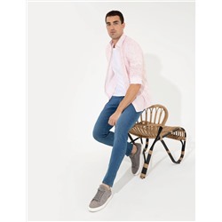 Kiremit Slim Fit Uzun Kollu Gömlek