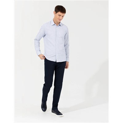 Mavi Slim Fit Uzun Kollu Gömlek