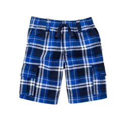 Plaid Cargo Shorts
