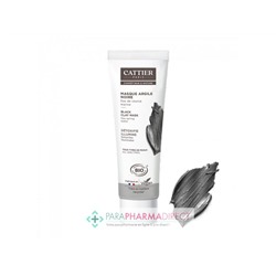 Cattier Argile Noire Masque Eau de Source Marine Bio 100ml