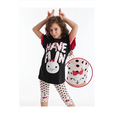 Denokids Bunny Fun Kız Tayt Takım CFF-20Y1-063