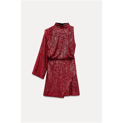 POCAS UNIDADES VESTIDO MINI LENTEJUELAS ASIMÉTRICO